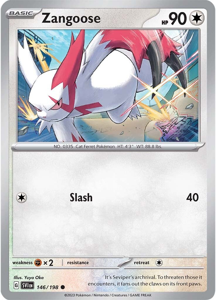 Zangoose (146/198) [Scarlet &amp; Violet: Colección básica] 