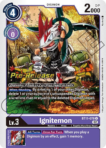 Ignitemon [BT11-076] [Promociones previas al lanzamiento de la fase dimensional] 