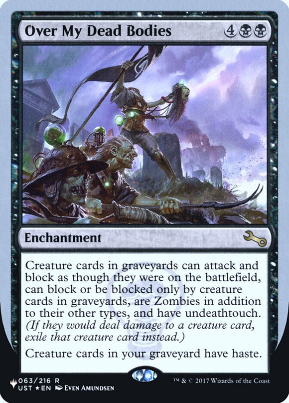 Sobre mis cadáveres (edición Unfinity Foil) [La lista] 