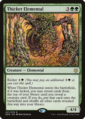 Elemental de la espesura [Duel Decks: Nissa vs. Ob Nixilis] 
