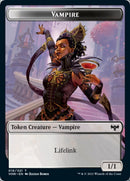 Blood // Vampire (016) Double-Sided Token [Innistrad: Crimson Vow Tokens]-2