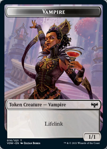 Blood // Vampire (016) Double-Sided Token [Innistrad: Crimson Vow Tokens] - 0