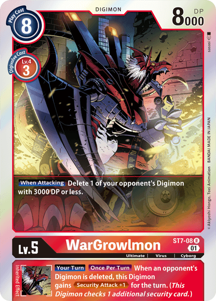WarGrowlmon [ST7-08] [Mazo inicial: Gallantmon] 