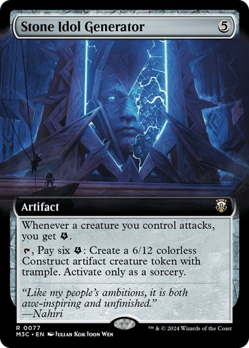 Generador de ídolos de piedra (ilustración ampliada) [Modern Horizons 3 Commander] 