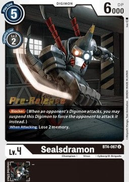 Sealsdramon [BT4-067] [Promociones previas al lanzamiento de Great Legend] 