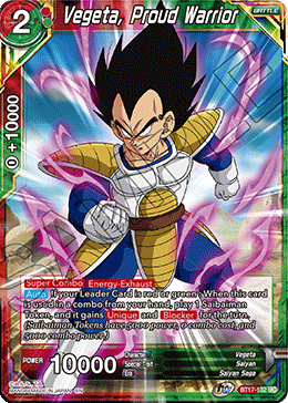 Vegeta, orgulloso guerrero (BT17-132) [Ultimate Squad] 