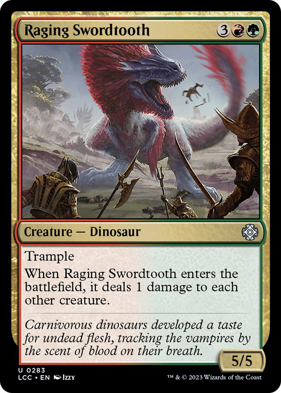 Diente de espada furioso [Comandante de Las cavernas perdidas de Ixalan] 