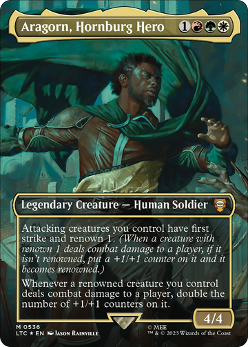 Aragorn, héroe de Cuerno de África (sin bordes) (referencia de aumento) [El Señor de los Anillos: Cuentos de la Tierra Media Comandante] 