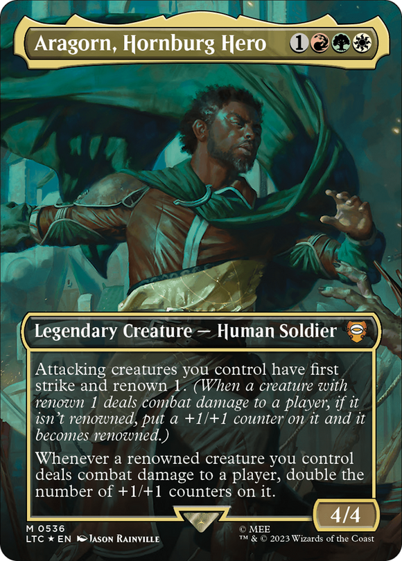 Aragorn, héroe de Cuerno de África (sin bordes) (referencia de aumento) [El Señor de los Anillos: Cuentos de la Tierra Media Comandante] 