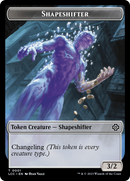 Salamander Warrior // Shapeshifter Double-Sided Token [The Lost Caverns of Ixalan Commander Tokens]-2