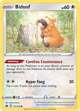 Bidoof (111/159) [Espada y escudo: cenit de la corona] 