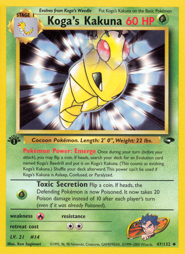 Kakuna de Koga (47/132) [Gym Challenge 1.ª edición] 