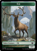 Treasure // Elk Double-Sided Token [Outlaws of Thunder Junction Tokens]-2