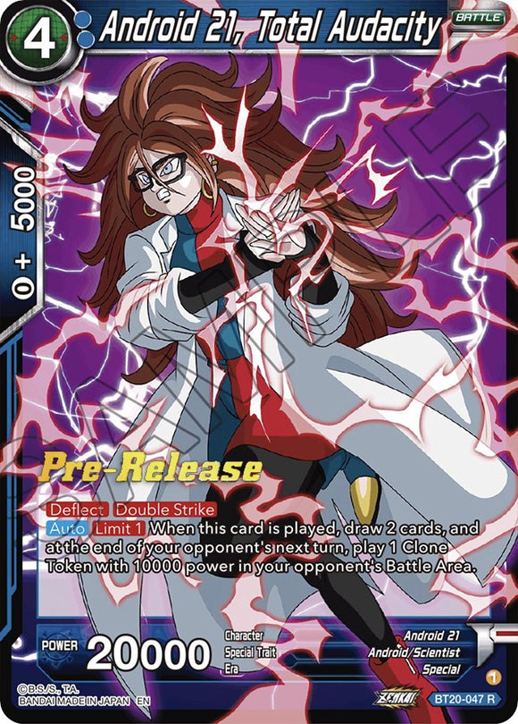 Android 21, Audacia total (BT20-047) [Promociones de prelanzamiento de Power Absorbed] 