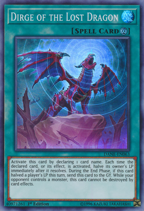 Dirge of the Lost Dragon [DANE-EN063] Súper raro 