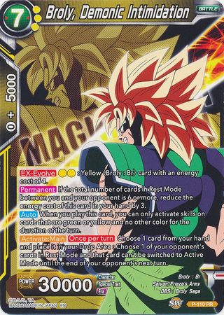 Broly, Intimidación demoníaca (P-110) [Magnífica colección Guerrero abandonado] 