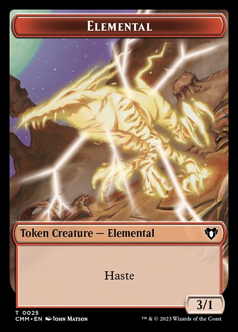 Eldrazi // Elemental (0025) Ficha de doble cara [Fichas de comandante maestro] 