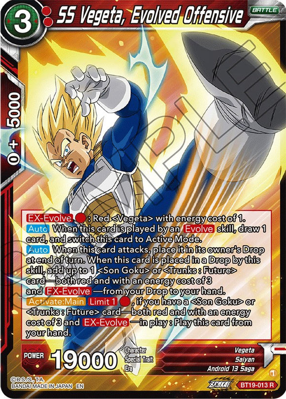 SS Vegeta, Evolved Offensive (BT19-013) [Ambición del luchador] 