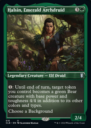 Halsin, archidruida esmeralda (lámina grabada) [Commander Legends: Battle for Baldur's Gate] 