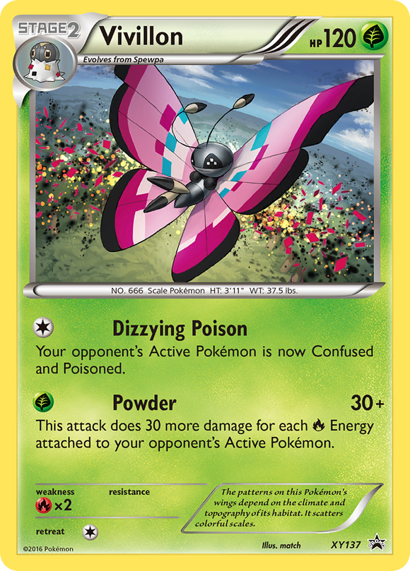 Vivillon (XY137) [Promociones de XY: Black Star] 