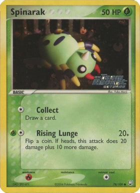 Spinarak (78/109) (Estampado) [EX: El Equipo Rocket regresa] 
