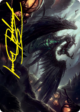 Tarjeta de arte de Beledros Witherbloom (firma estampada en dorado) [Serie de arte de Strixhaven: Escuela de magos] 