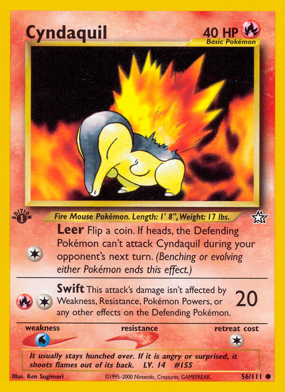 Cyndaquil (56/111) [Neo Genesis 1.ª edición] 