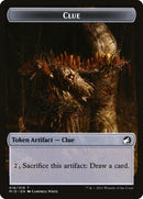 Wolf (013) // Clue (016) Double-Sided Token [Challenger Decks 2022 Tokens]-2