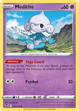 Meditite (072/195) [Espada y escudo: Tempestad de plata] 
