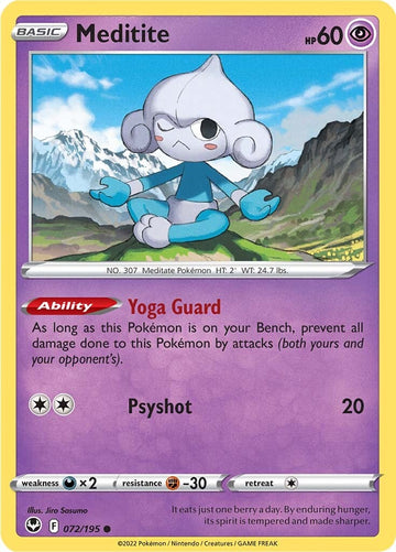 Meditite (072/195) [Espada y escudo: Tempestad de plata] 
