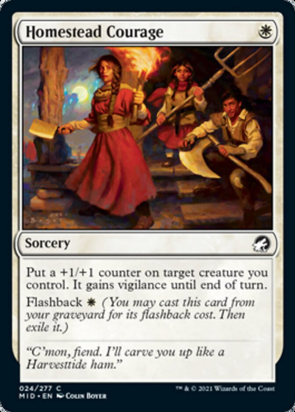 Coraje en la finca [Innistrad: Cacería de medianoche] 