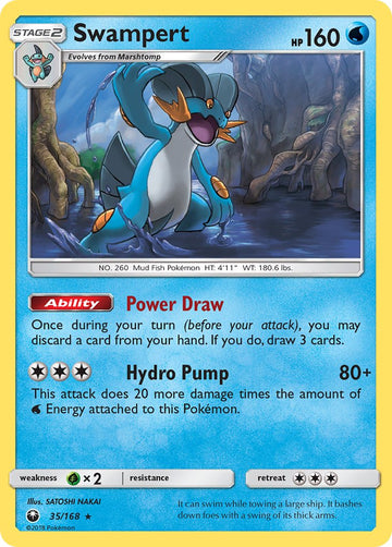 Swampert (35/168) (Exclusivo del mazo temático) [Sol y Luna: Tormenta celestial] 