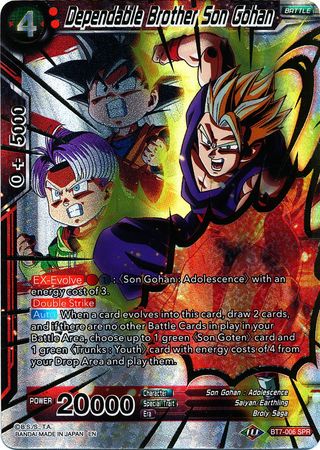 El confiable hermano Son Gohan (SPR) (BT7-006) [El asalto de los Saiyans] 