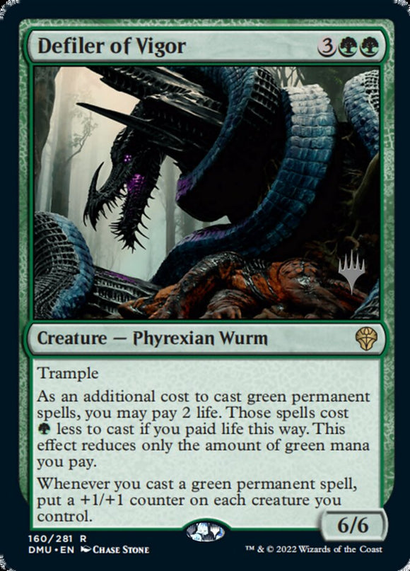 Desecrador del vigor (paquete promocional) [Dominaria United Promos] 