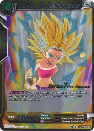 Caulifla, la hermana resiliente (BT7-084_PR) [Promociones previas al lanzamiento de El asalto de los saiyajin] 