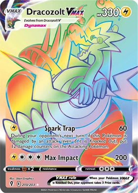 Dracozolt VMAX (210/203) [Espada y escudo: Cielos evolutivos] 