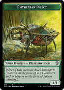 Phyrexian Wurm // Phyrexian Insect Double-Sided Token [Phyrexia: All Will Be One Commander Tokens]-2
