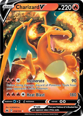 Charizard V (018/159) [Espada y escudo: Corona Zenith] 