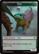 Fractal (0005) // Pest (0009) Double-Sided Token [Secrets of Strixhaven Tokens]-2