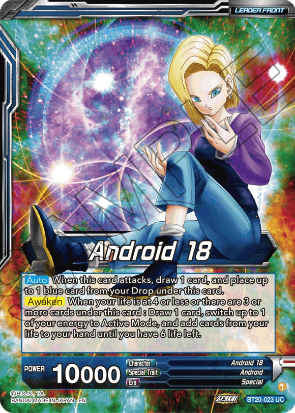 Androide 18 // Androide 18, Impenetrable Rushdown (BT20-023) [Promociones de prelanzamiento de Power Absorbed] 