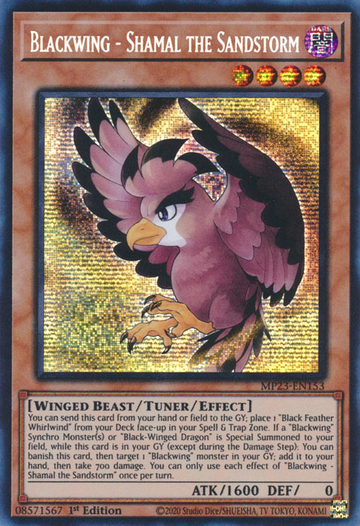 Blackwing - Shamal la Tormenta de Arena [MP23-EN153] Prismatic Secret Rare 