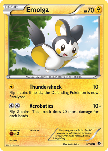 Emolga (32/98) [Blanco y negro: Potencias emergentes] 