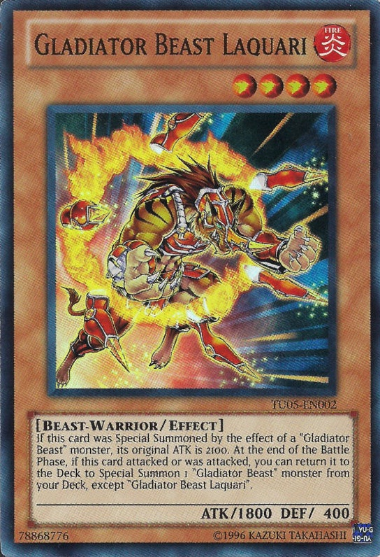 Bestia Gladiador Laquari [TU05-EN002] Súper Raro 