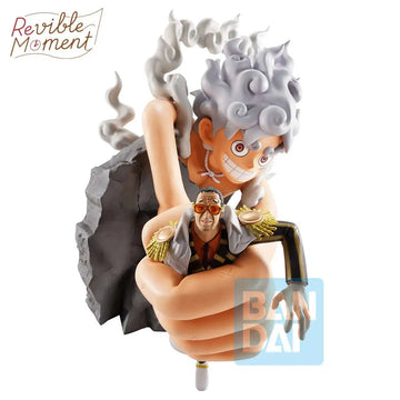 One Piece Revible Moment Ichibansho Monkey D. Luffy Gear 5 vs Borsalino 7.9-Inch Collectible Figure [Burst of Energy] - 0