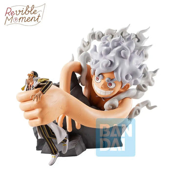 One Piece Revible Moment Ichibansho Monkey D. Luffy Gear 5 vs Borsalino 7.9-Inch Collectible Figure [Burst of Energy]