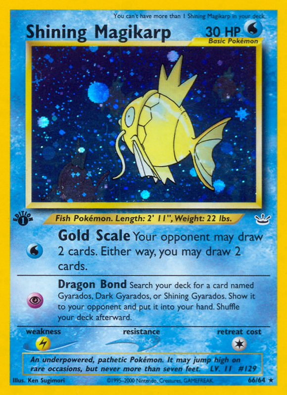 Magikarp resplandeciente (66/64) [Neo Revelation 1.ª edición] 