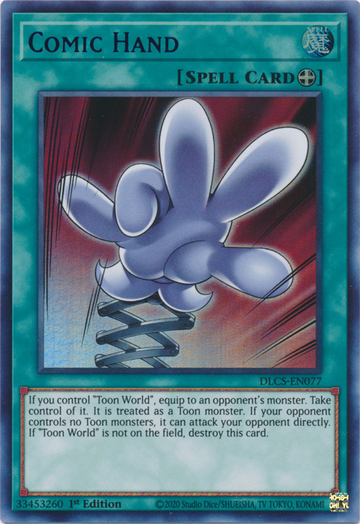 Mano cómica (azul) [DLCS-EN077] Ultra rara 