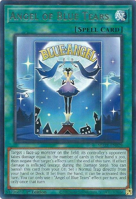Ángel de las Lágrimas Azules [MAZE-EN029] Raro 