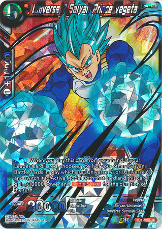 Príncipe Saiyan Vegeta del Universo 7 (Shatterfoil) (TB1-004) [Dragon Brawl] 