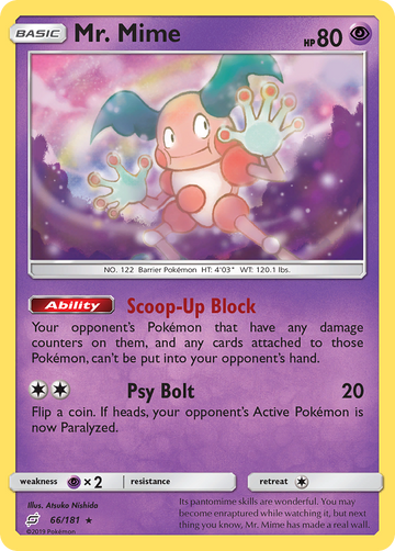Mr. Mime (66/181) [Sol y Luna: Trabajan juntos] 